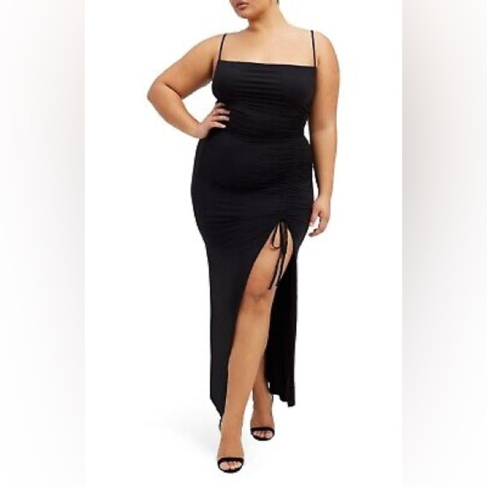 Good American 7 (4XL) Slinky Jersey Midi Dress